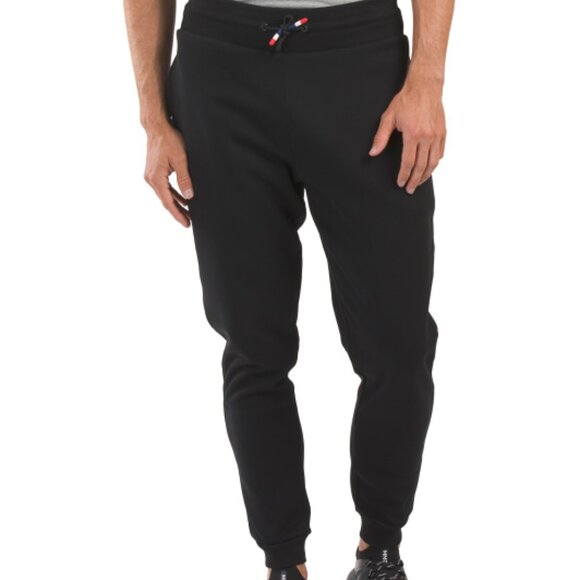 NEW ROSSIGNOL Logo Fleece Pants black for men 367mn - Picture 1 of 2